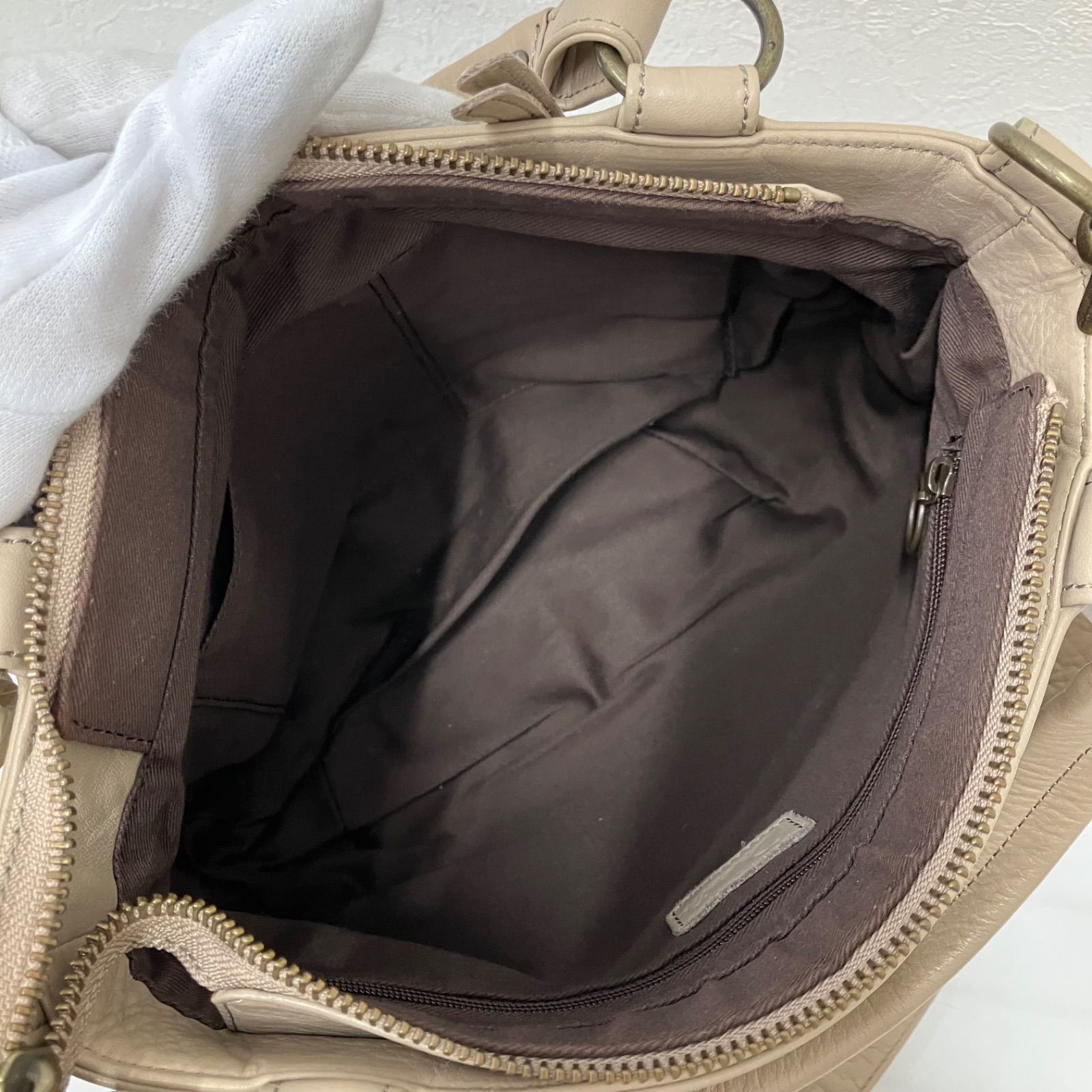 ショルダーバッグ 798 Dakota ルーチェ グレージュ 2way ショルダー 