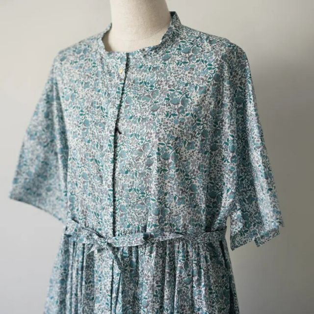 utilite (ユティリテ) | LIBERTY Print ヨーク切替シャツワンピース