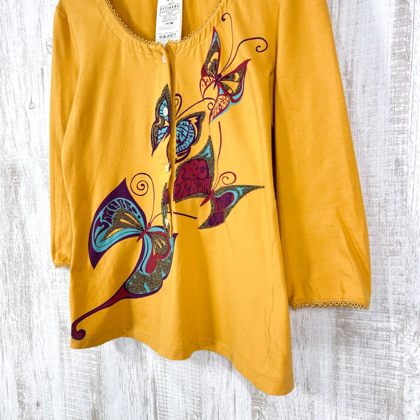 00s D&G DOLCE&GABBANA ドルチェアンドガッバーナ ラメ バタフライ