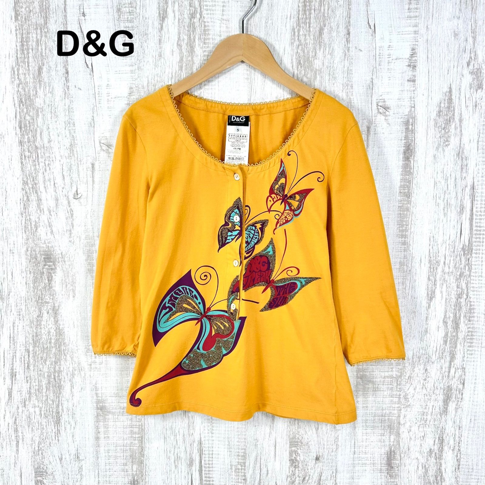00s D&G DOLCE&GABBANA ドルチェアンドガッバーナ ラメ バタフライ
