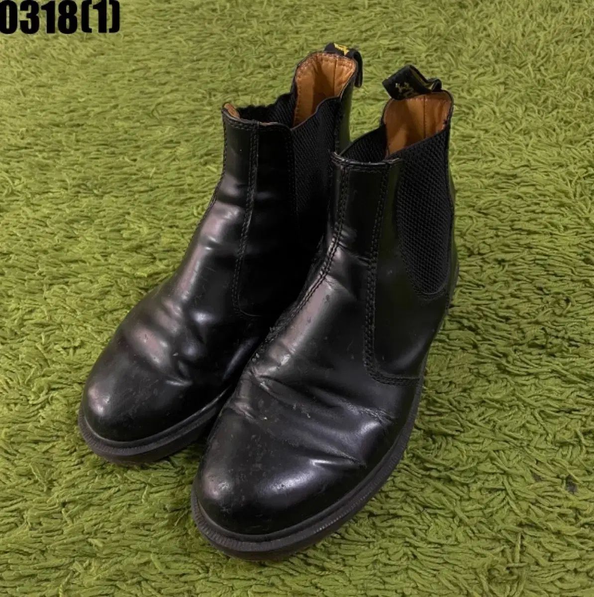Dr.Martens◇ブーツ/UK8/ブラック/レザー/MARK WIGAN/1461//レース