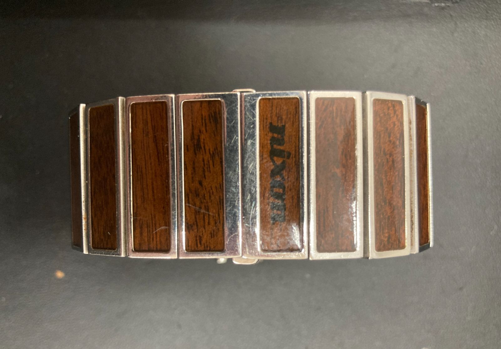 希少】NIXON ROTOLOG ニクソン ロトログ 腕時計 木目調 ブラウン 
