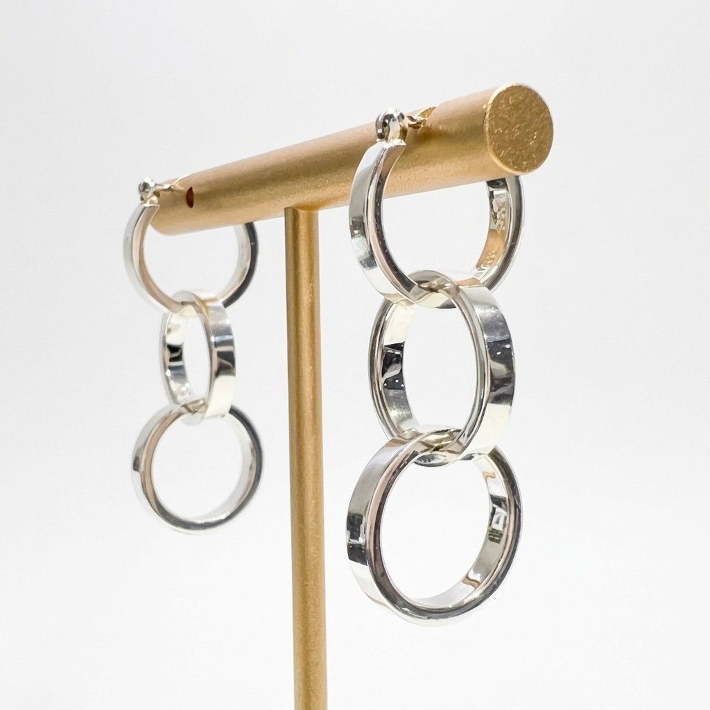 TIFFANY＆CO パロマ ピカソ トリプル サークル フープ ピアス 8.9g 