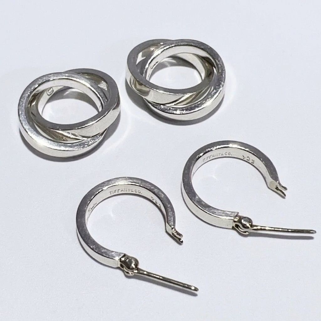 TIFFANY＆CO パロマ ピカソ トリプル サークル フープ ピアス 8.9g 