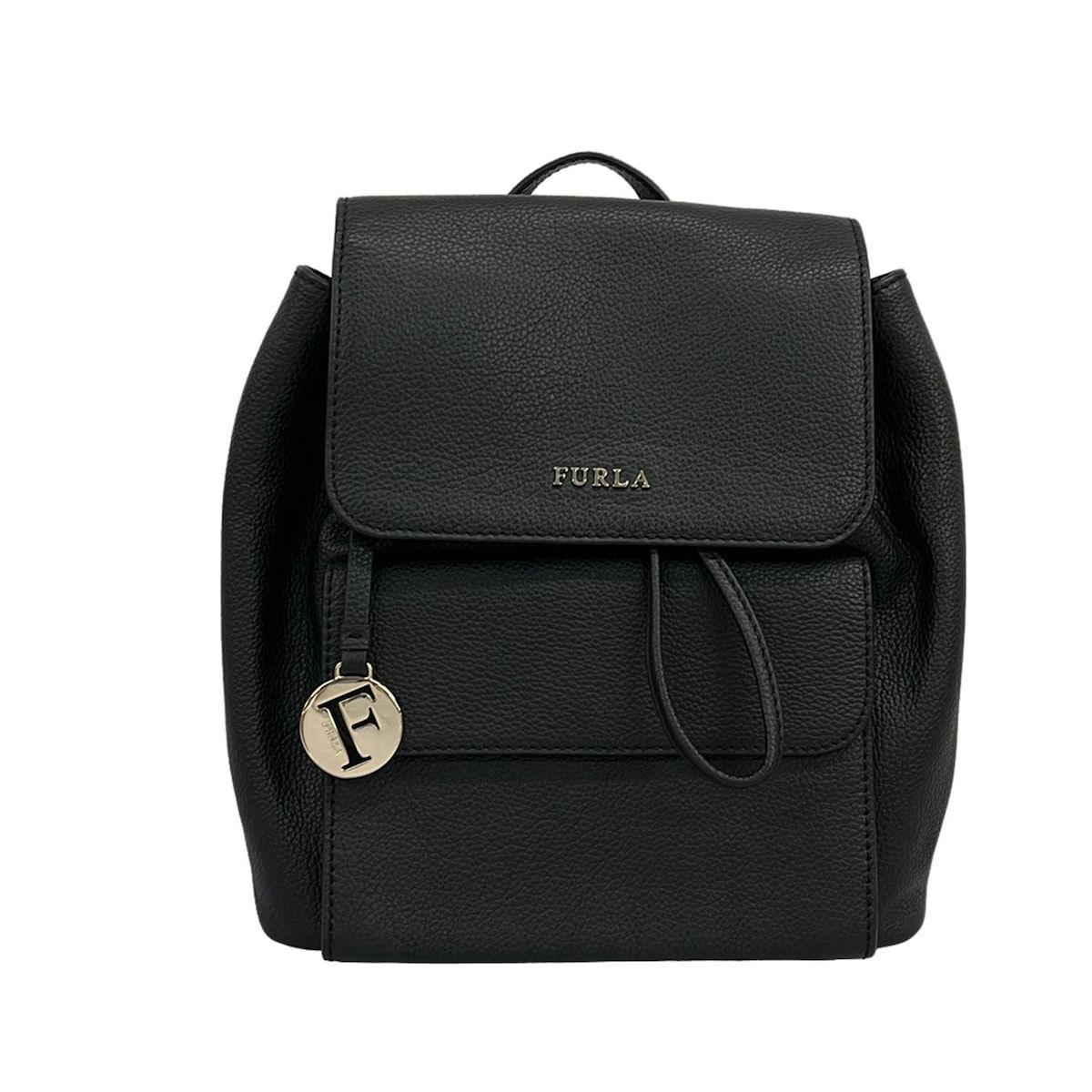 FURLA(フルラ) リュックサック - 黒 レザー - メルカリ