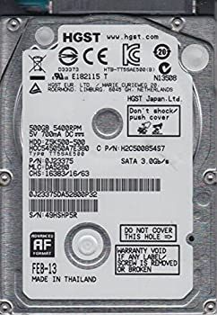 【-非常に良い】 HCC545050A7E380 PN 0J23375 MLC DA5280 Hitachi 500GB SATA 2.5 ハードドライブ