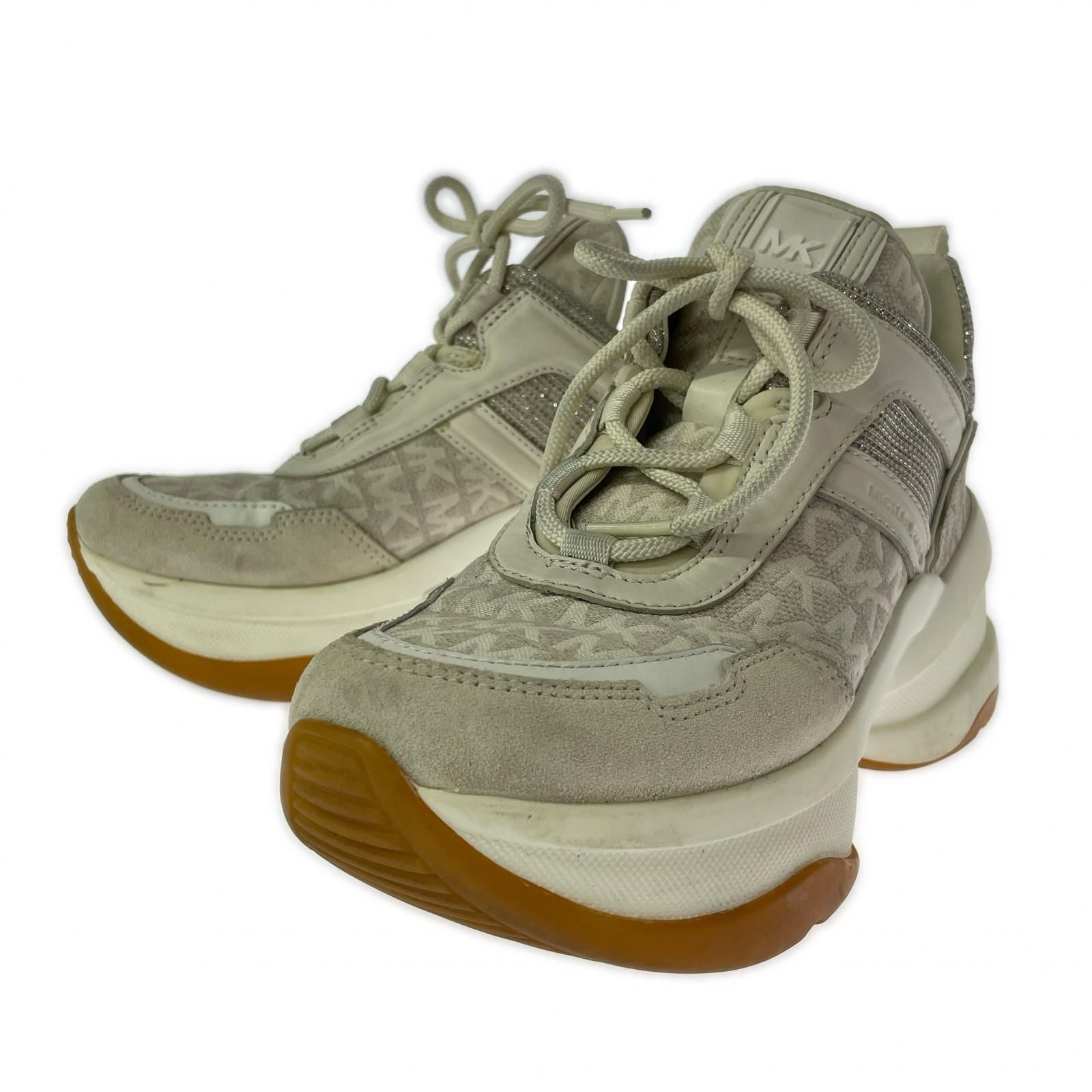 MICHAEL KORS マイケルコース 厚底スニーカー size6.5M/グレー系 