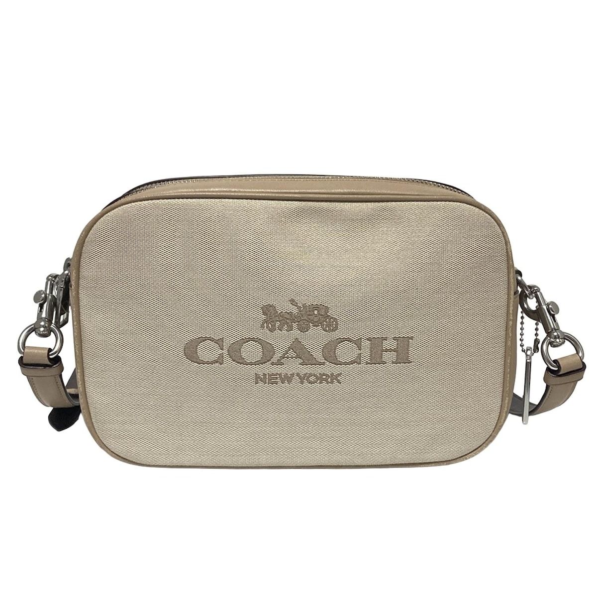 COACH(コーチ) ショルダーバッグ - 6519 ベージュ×アイボリー×ピンクベージュ レザー COACH(コーチ) ショルダーバッグ - 6519 ベージュ×アイボリー×ピンク