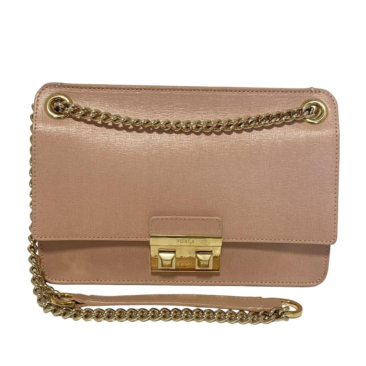 レディース FURLA(フルラ) ショルダーバッグ - ピンクベージュ 