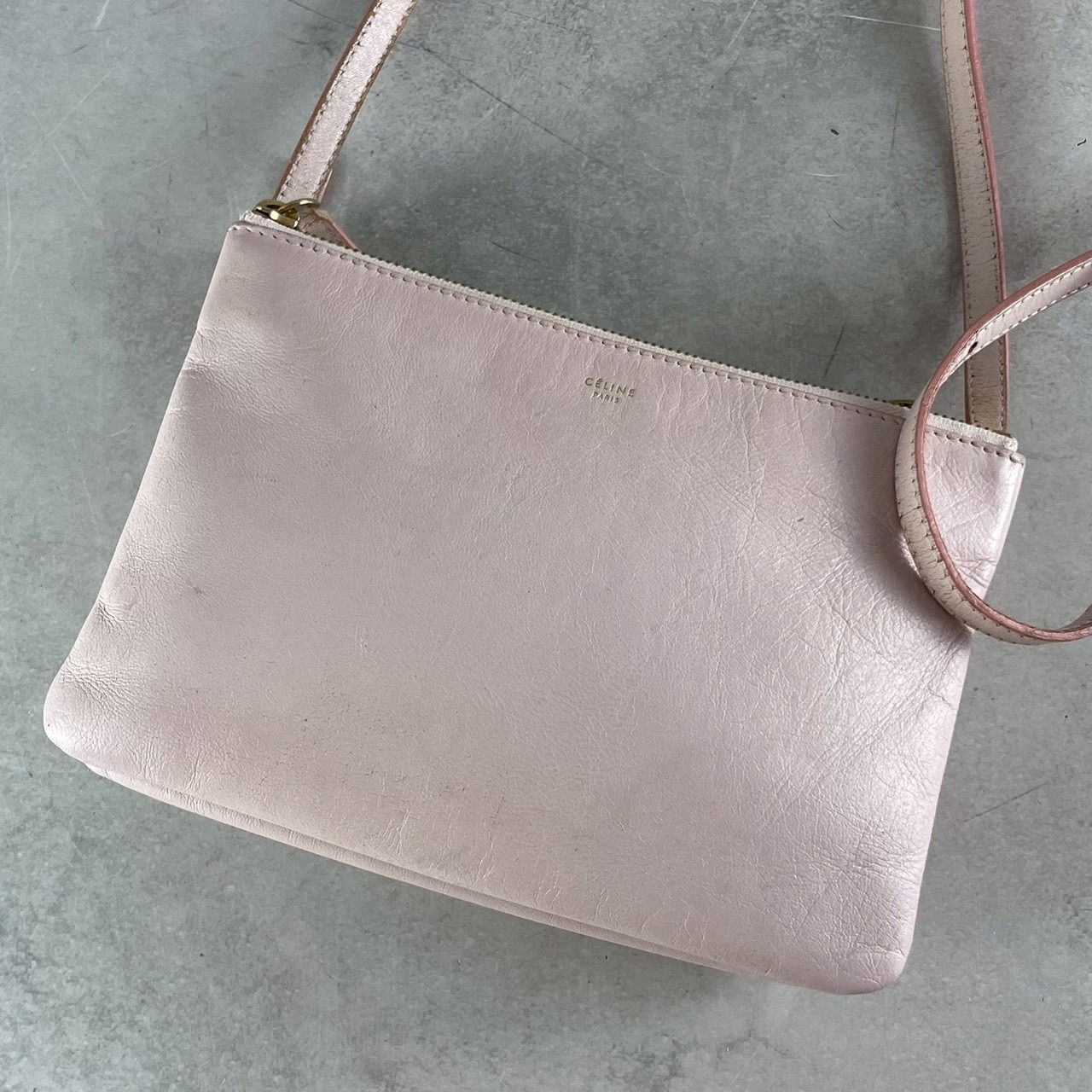 美品 CELINE セリーヌ トリオ ショルダーバッグ 肩掛け 斜めがけ 3 