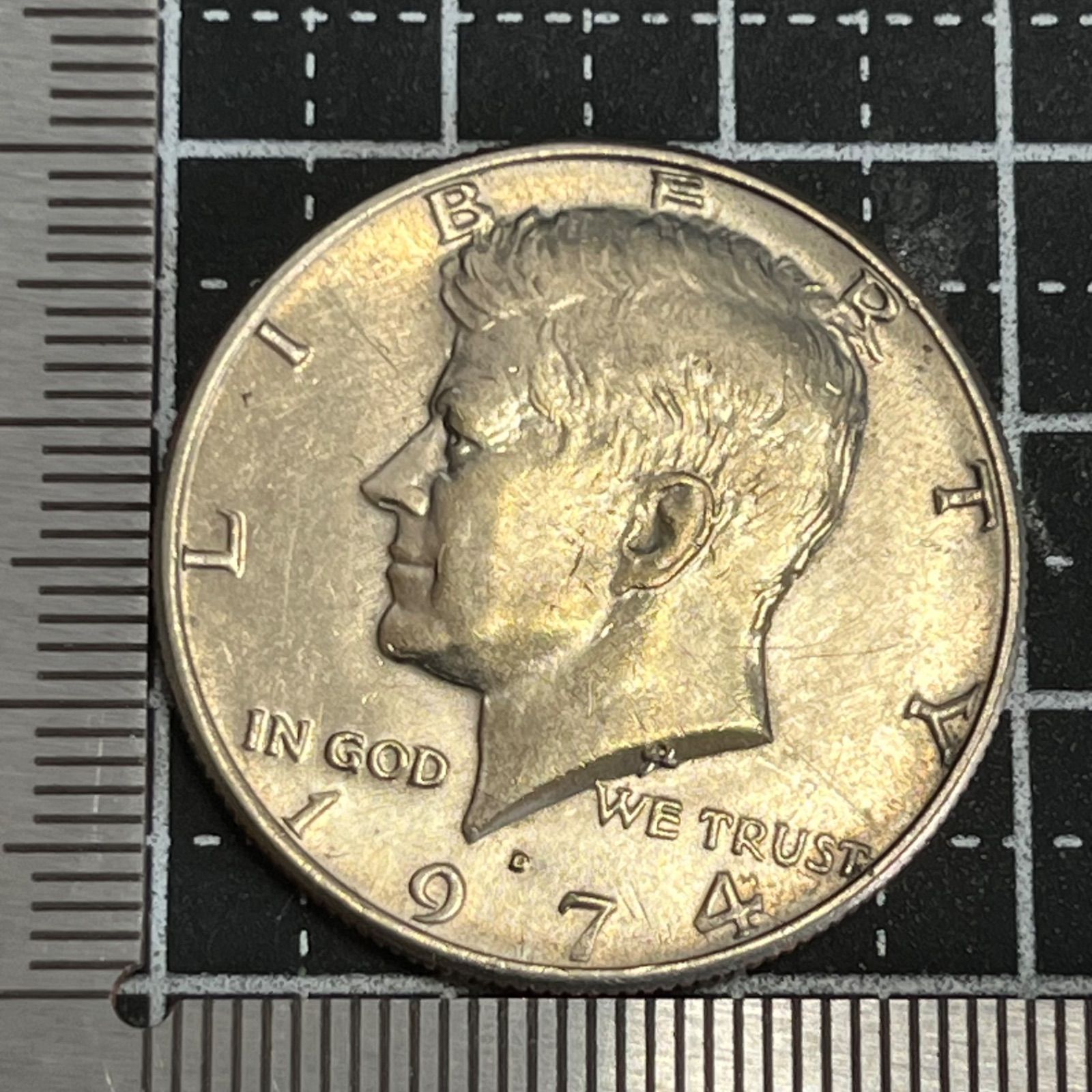 外国硬貨】アメリカ ケネディ ハーフダラー 1974年 Dミント デンバー