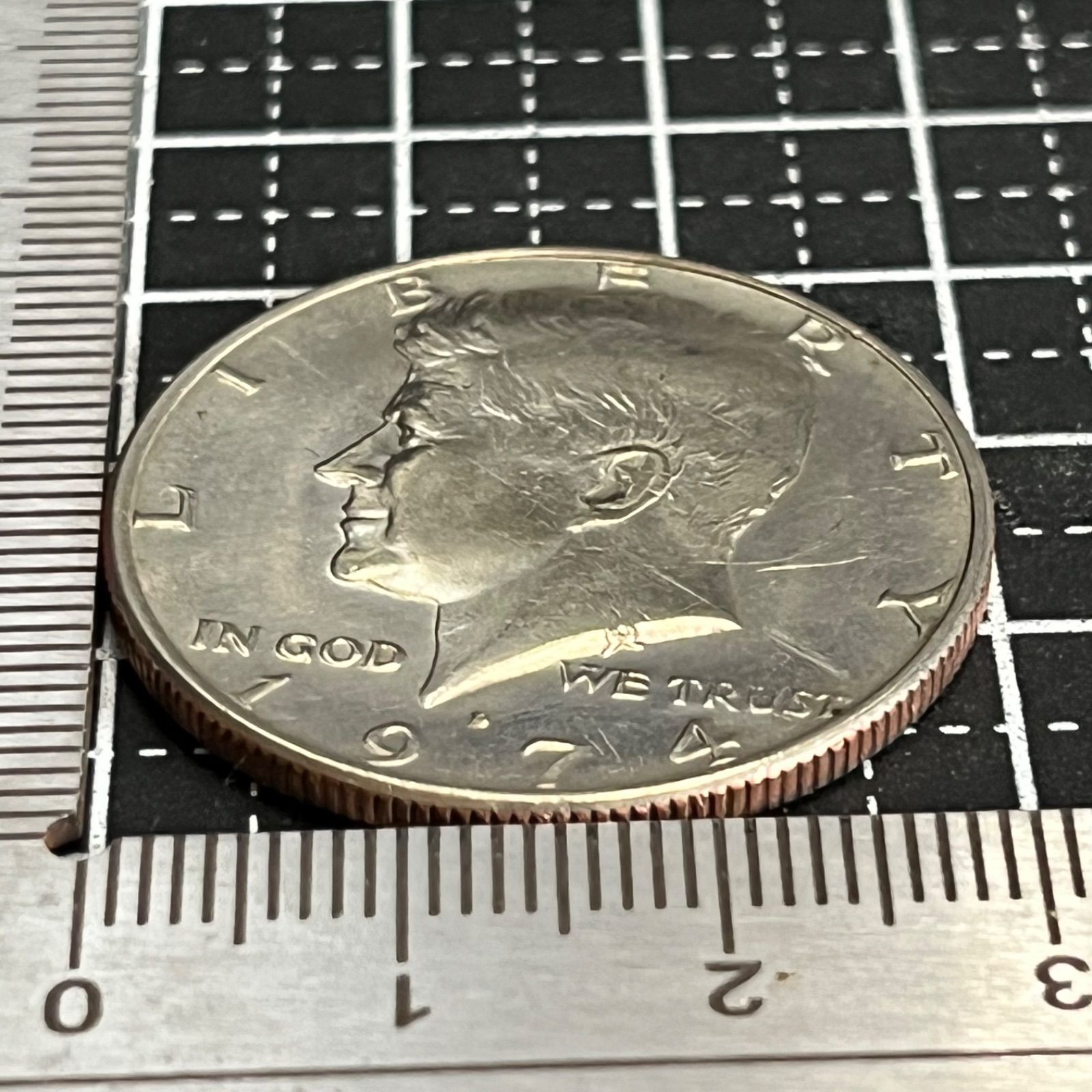 外国硬貨】アメリカ ケネディ ハーフダラー 1974年 Dミント デンバー