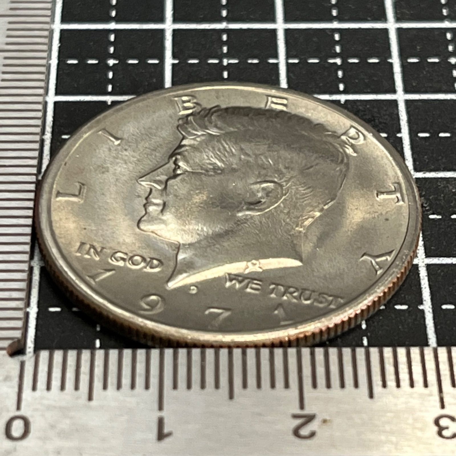 外国硬貨】アメリカ ケネディ ハーフダラー 1971年 Dミント 50セント
