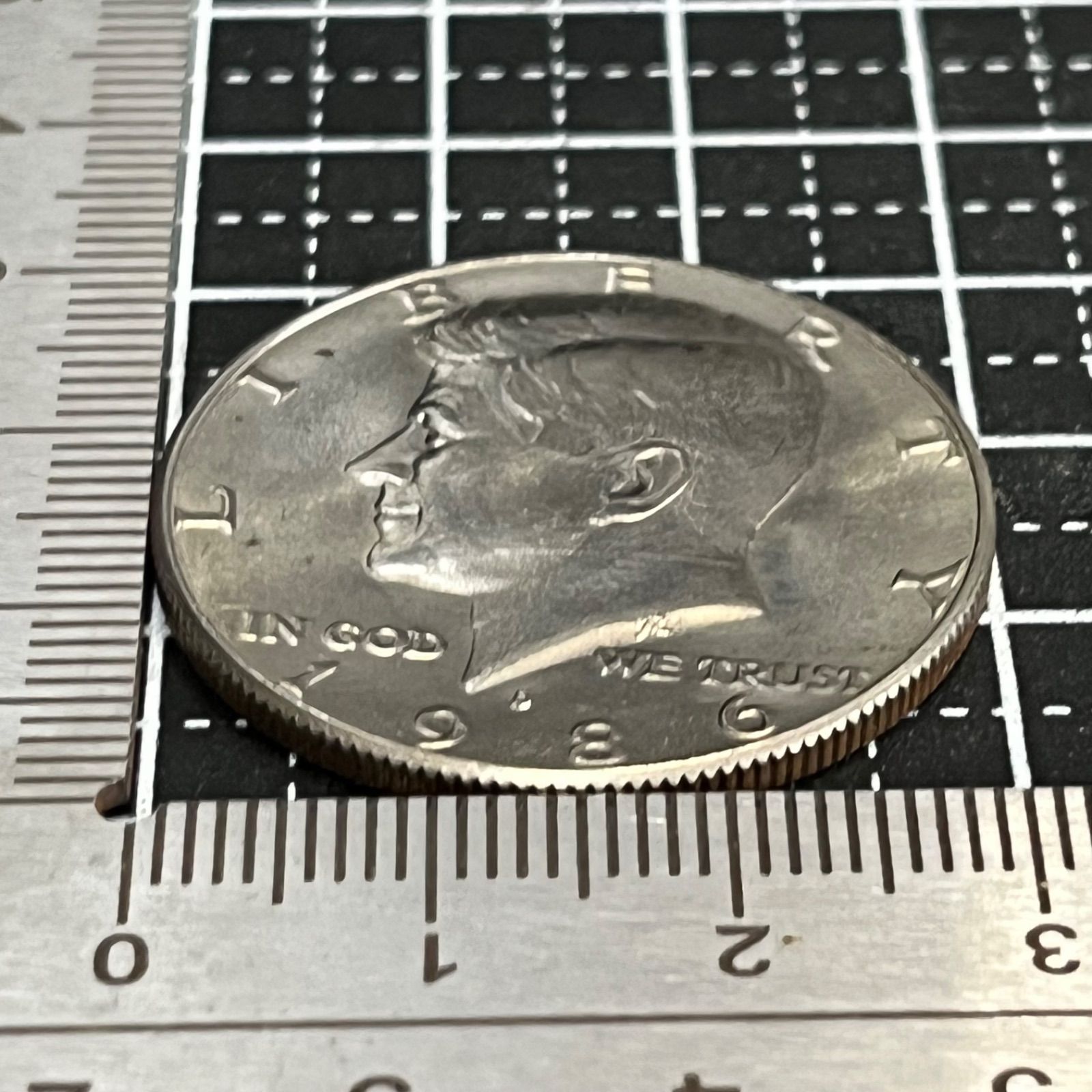 外国硬貨】アメリカ ケネディ ハーフダラー 1986年 Dミント 50セント