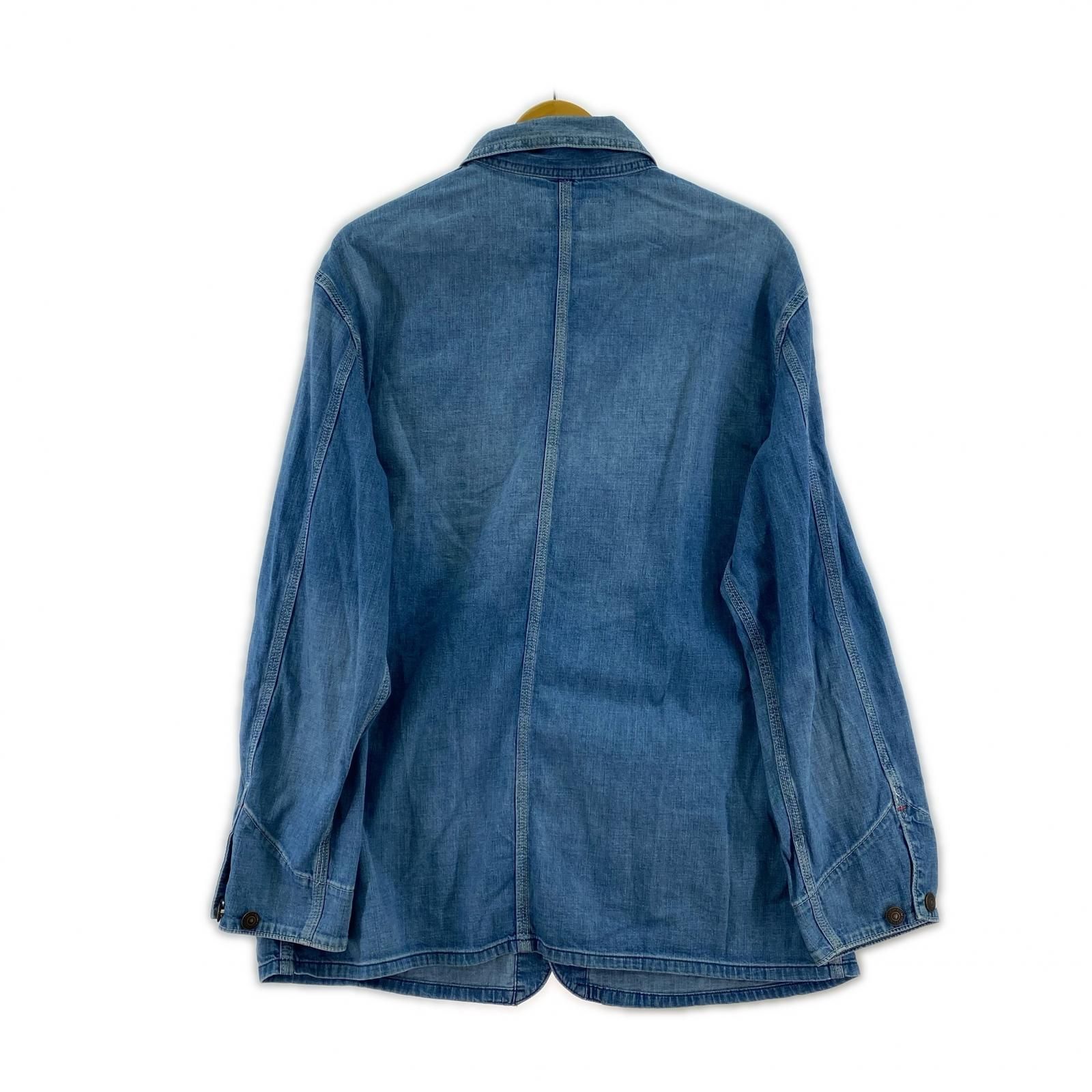 【美品】 ザシンゾーン デニムカバーオール デニムジャケット M オーバーサイズ THE SHINZONE ザ シンゾーン 23MMSJK01 カバーオールデニムジャケット