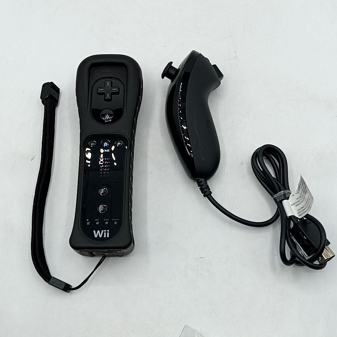 中古動作品】任天堂 Wii 外箱・説明書付き 本体一式セットkuro クロ