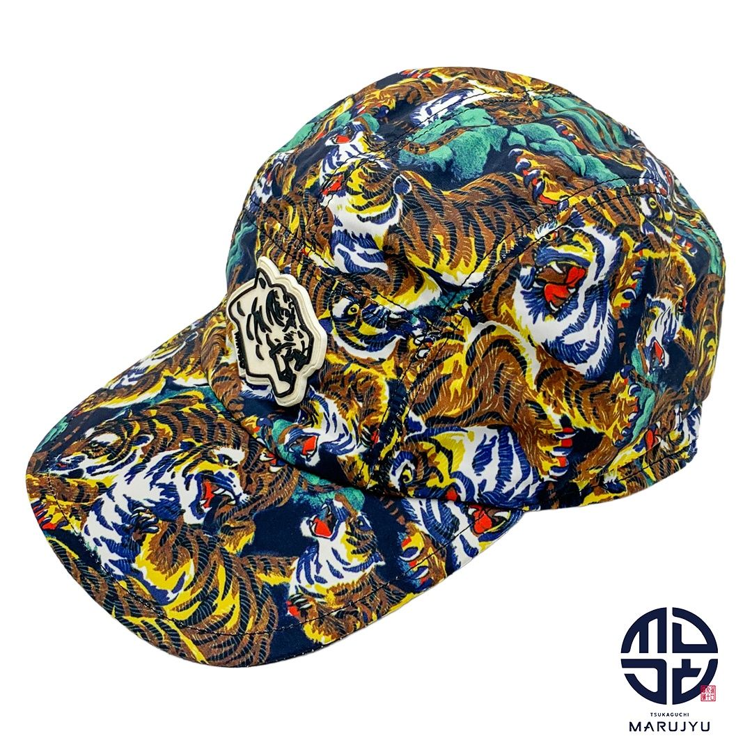 KENZO ケンゾー タイガー総柄 フライングタイガー ジェットキャップ 帽子 ファッション 小物 KENZO ケンゾー タイガー総柄 フライングタイガー ジェットキャップ