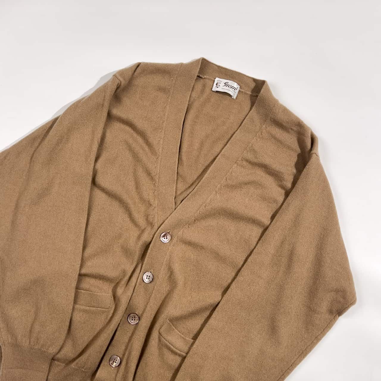カシミヤ100% Grosse グロッセ Vネック ニット カーディガン L 