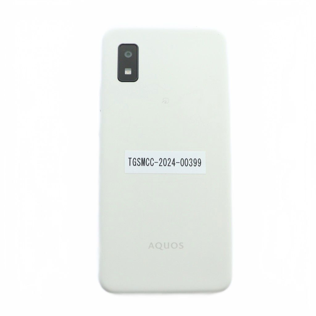 AQUOS wish3 SH-M25 64GB ホワイト SIMフリー 初期化済 スマートフォン・携帯電話 AQUOS wish3 SH-M25 ロゴ スマートフォン