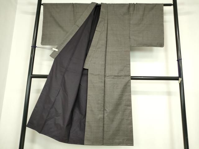 平和屋着物○男性 本場縞大島紬 アンサンブル 長羽織 100亀甲 総詰め