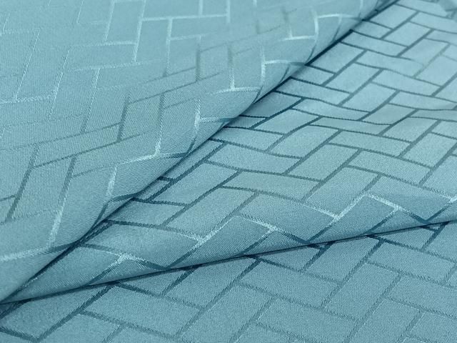 平和屋着物▽男性 色無地 単衣 網代地紋 天色 洗える着物 AABG3735jh