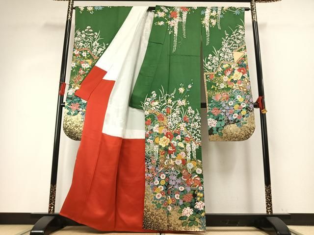 平和屋2□豪華振袖 駒刺繍 舞花文 金彩 逸品 DAAA1938du | DYOMKINA.COM