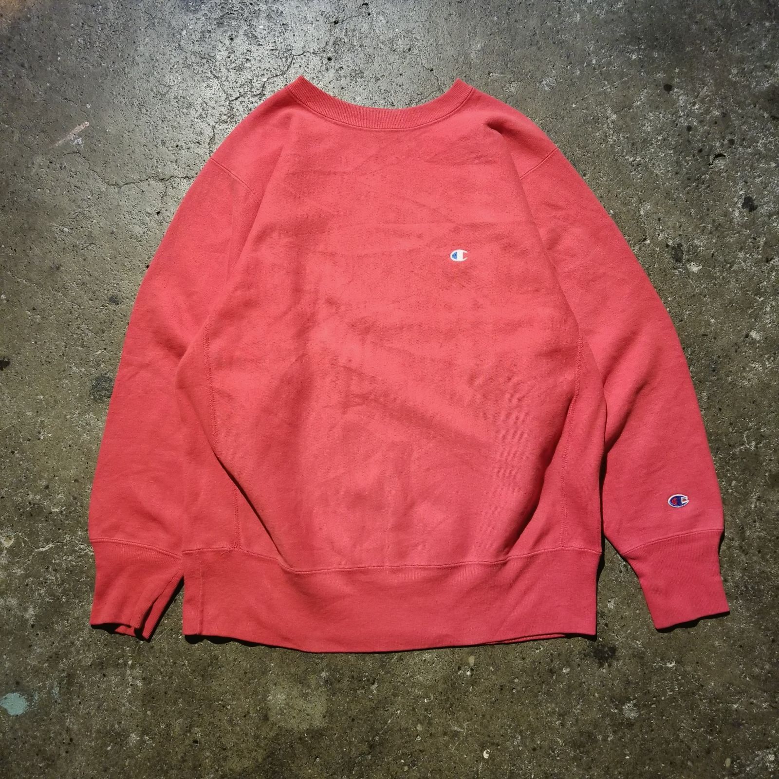 Champion 90s REVERSE WEAVE 青目 スウェット XL 赤 USA製 刺繍タグ 