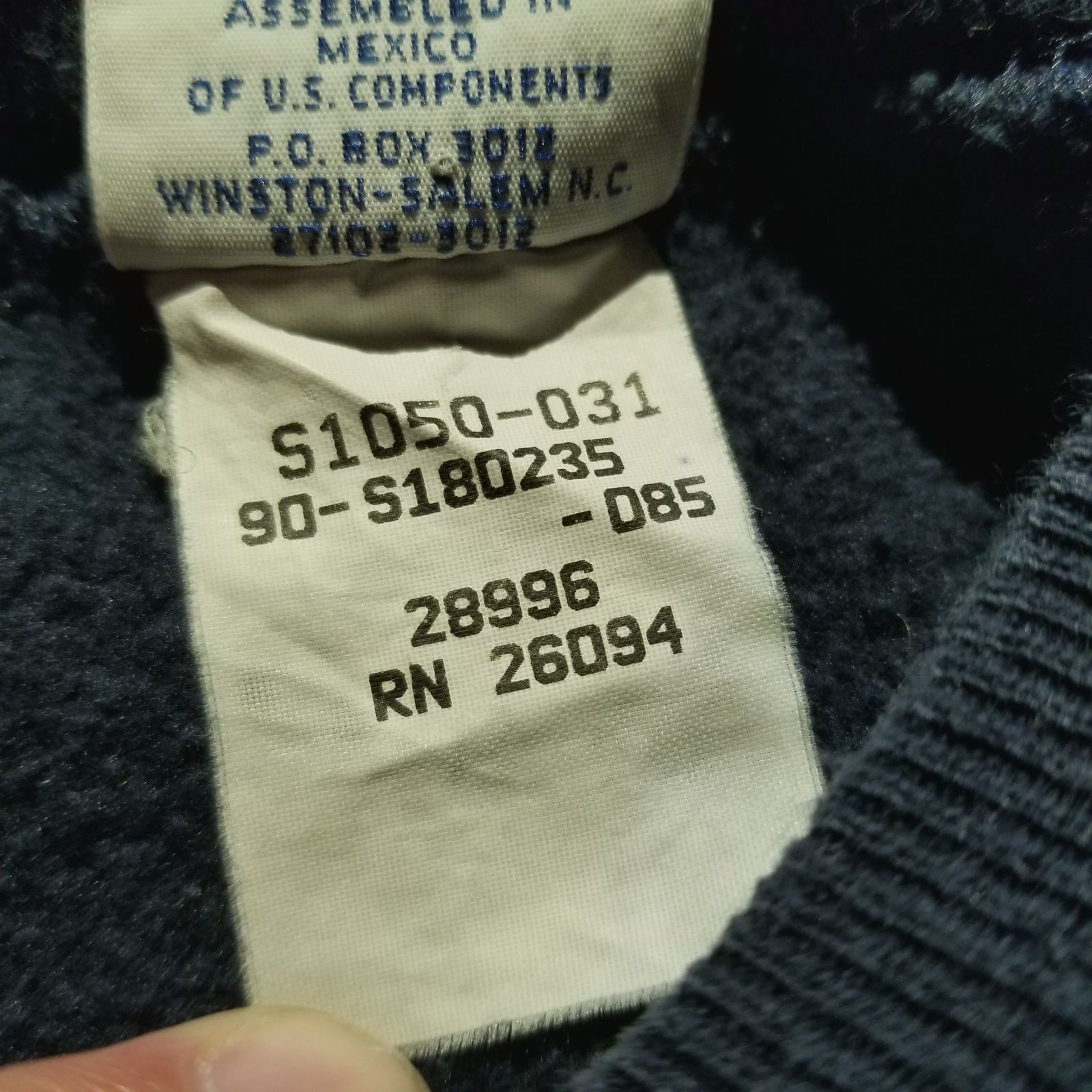 Champion 90s REVERSE WEAVE NORTH CAROLINA 2段プリント スウェット
