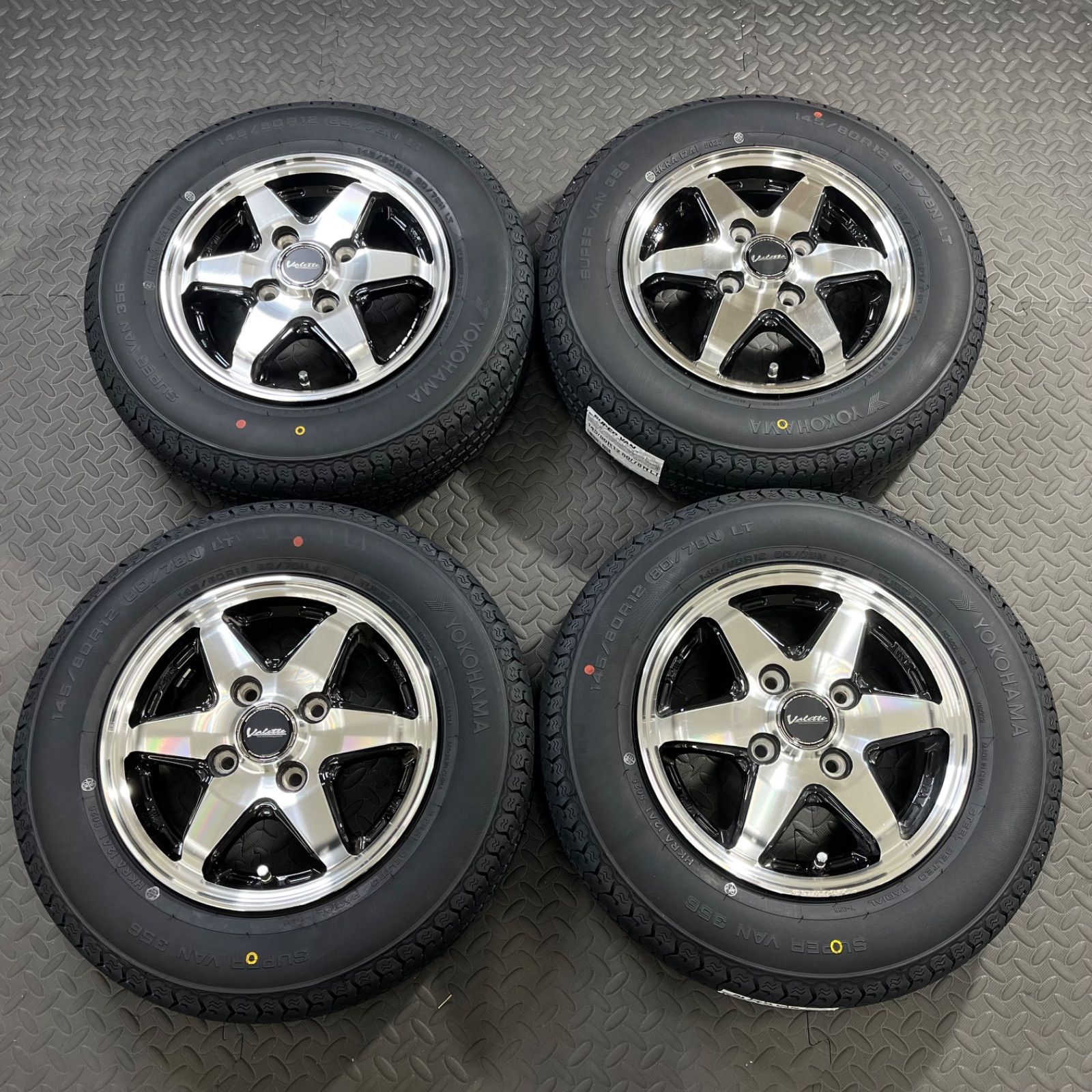 25年製 新品タイヤ 145/80R12 80/78N LT ヨコハマ スーパーバン356 
