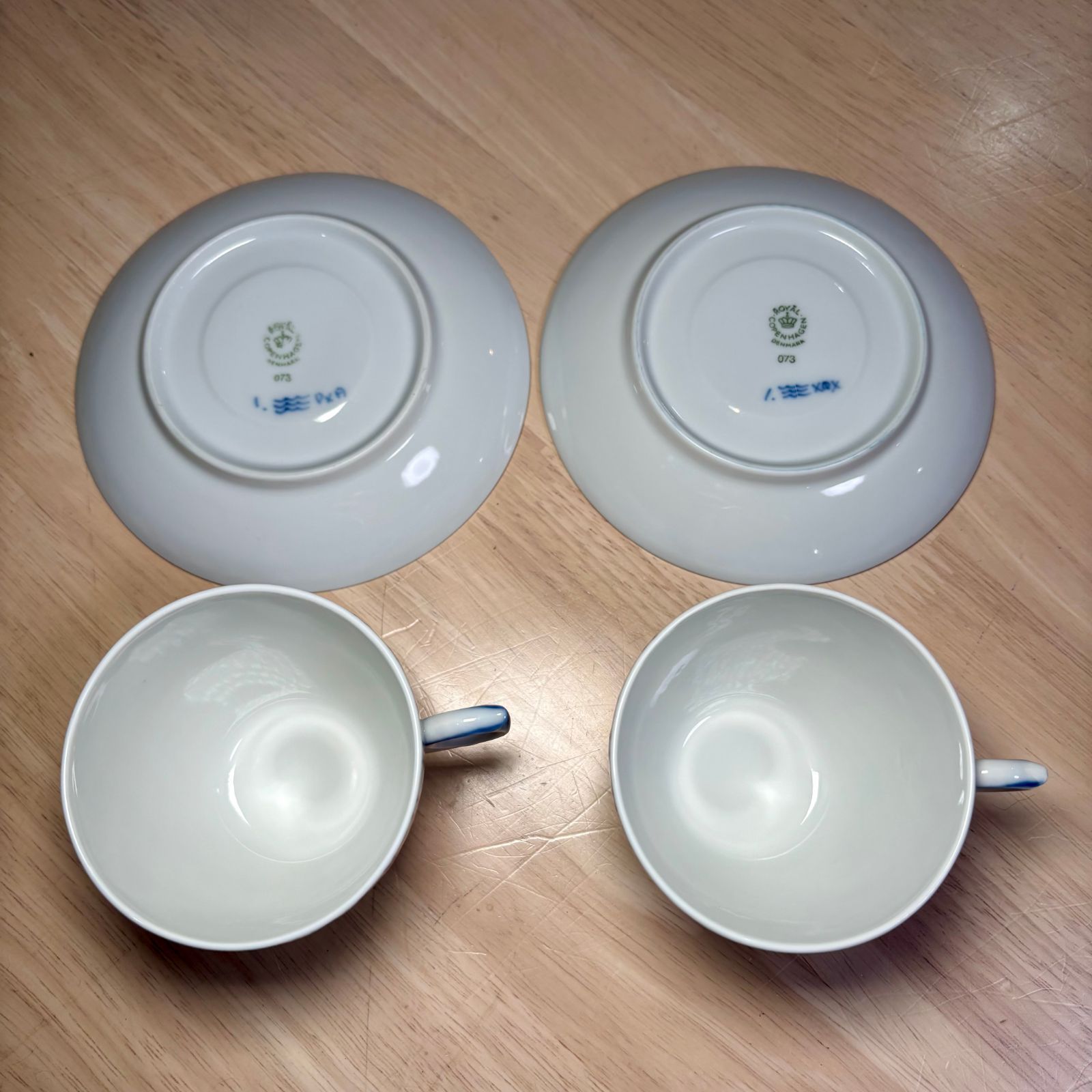 ロイヤルコペンハーゲン ブルーフルーテッド ハーフレース デミタス 