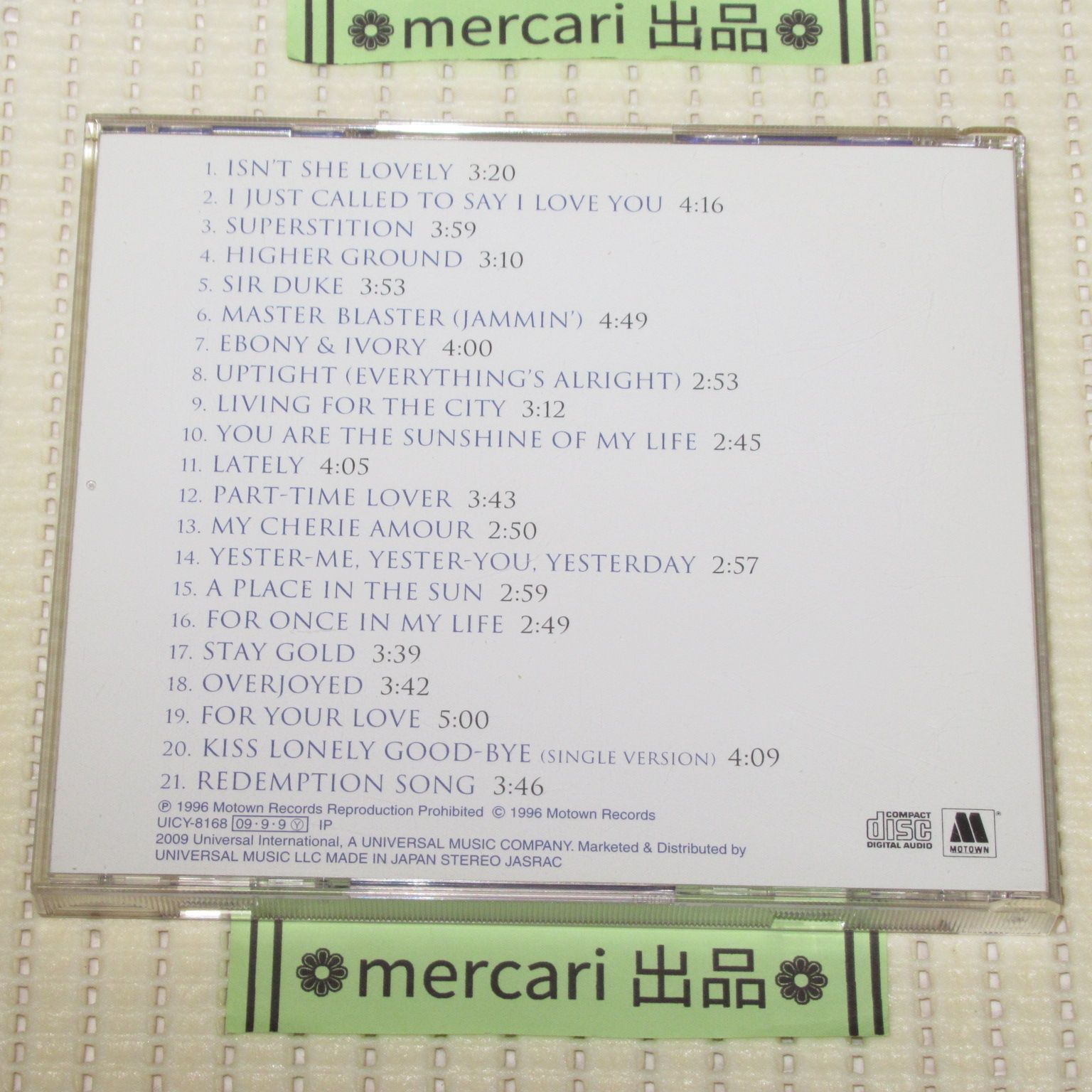 ☆CD SHM-CD スティーヴィーワンダー ベスト 帯付 STEVIE WONDER~SONG