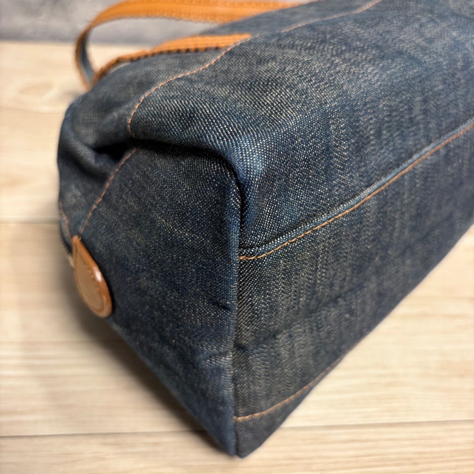 agnes b. アニエスベー ボヤージュ デニム ハンドバッグ ミニボストン 
