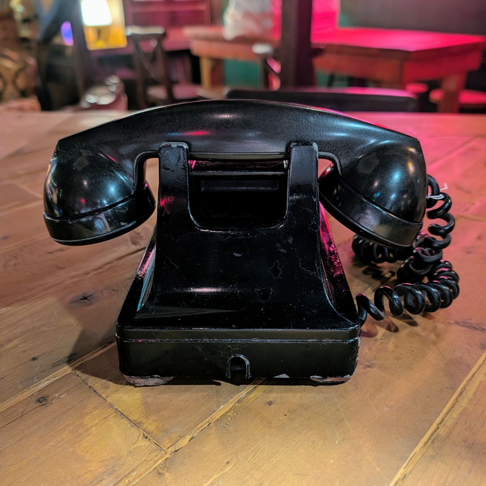 希少・USヴィンテージ】Western Electric ダイヤル式 黒電話 