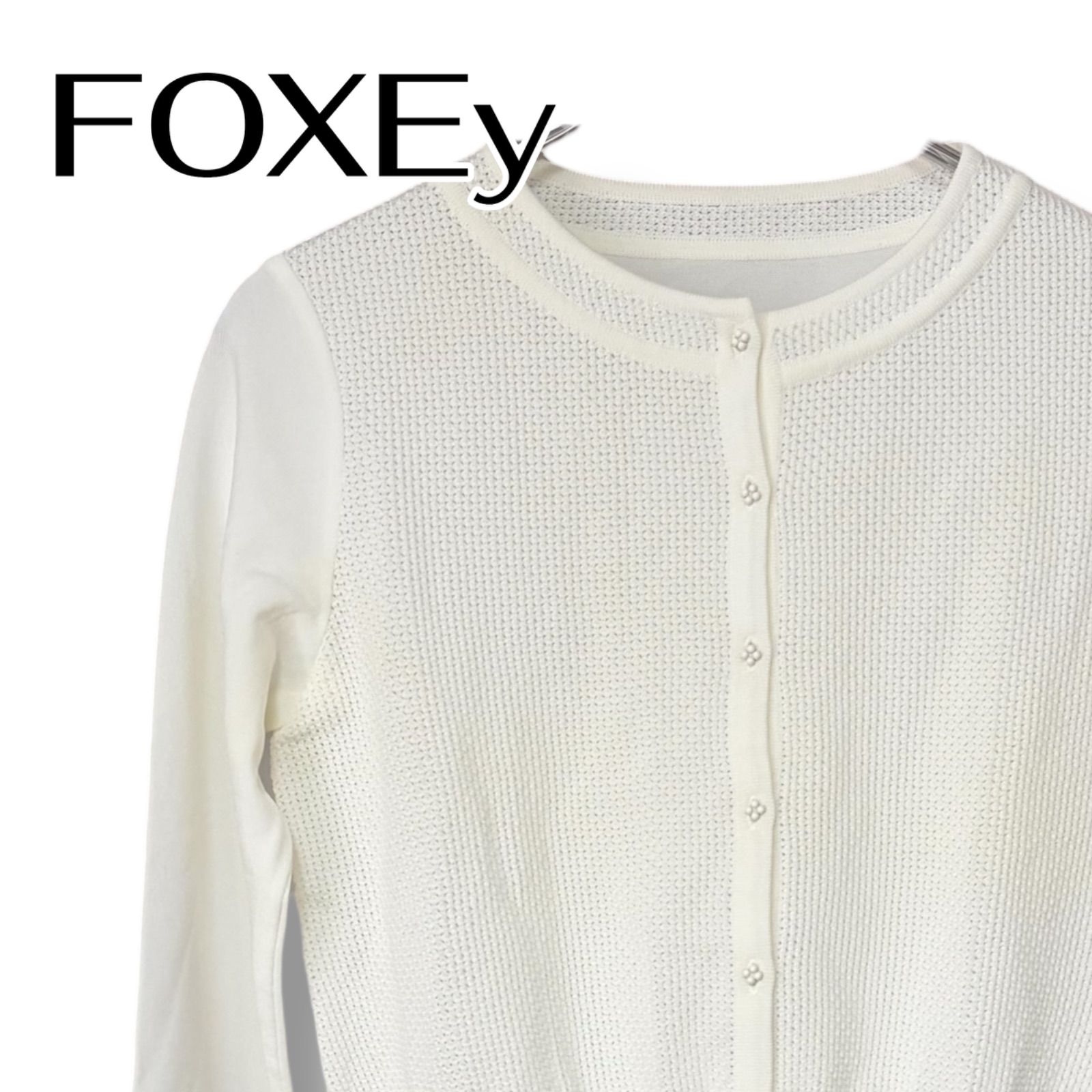 FOXEy フォクシー オフホワイト レディース トップス 長袖
