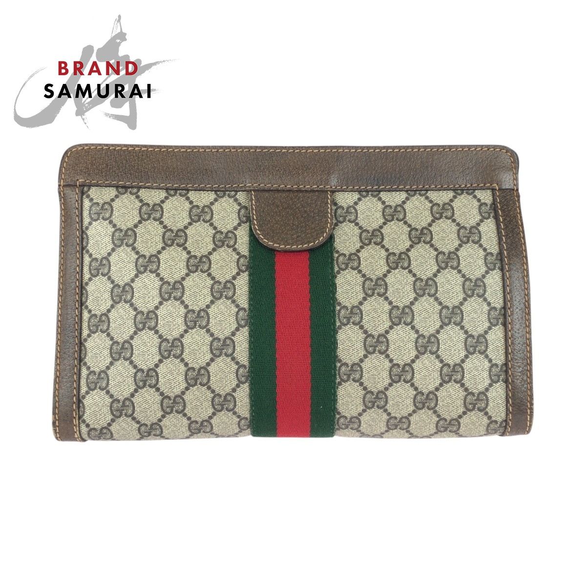 GUCCI グッチ ヴィンテージ オールドグッチ シェリーライン ブラウン