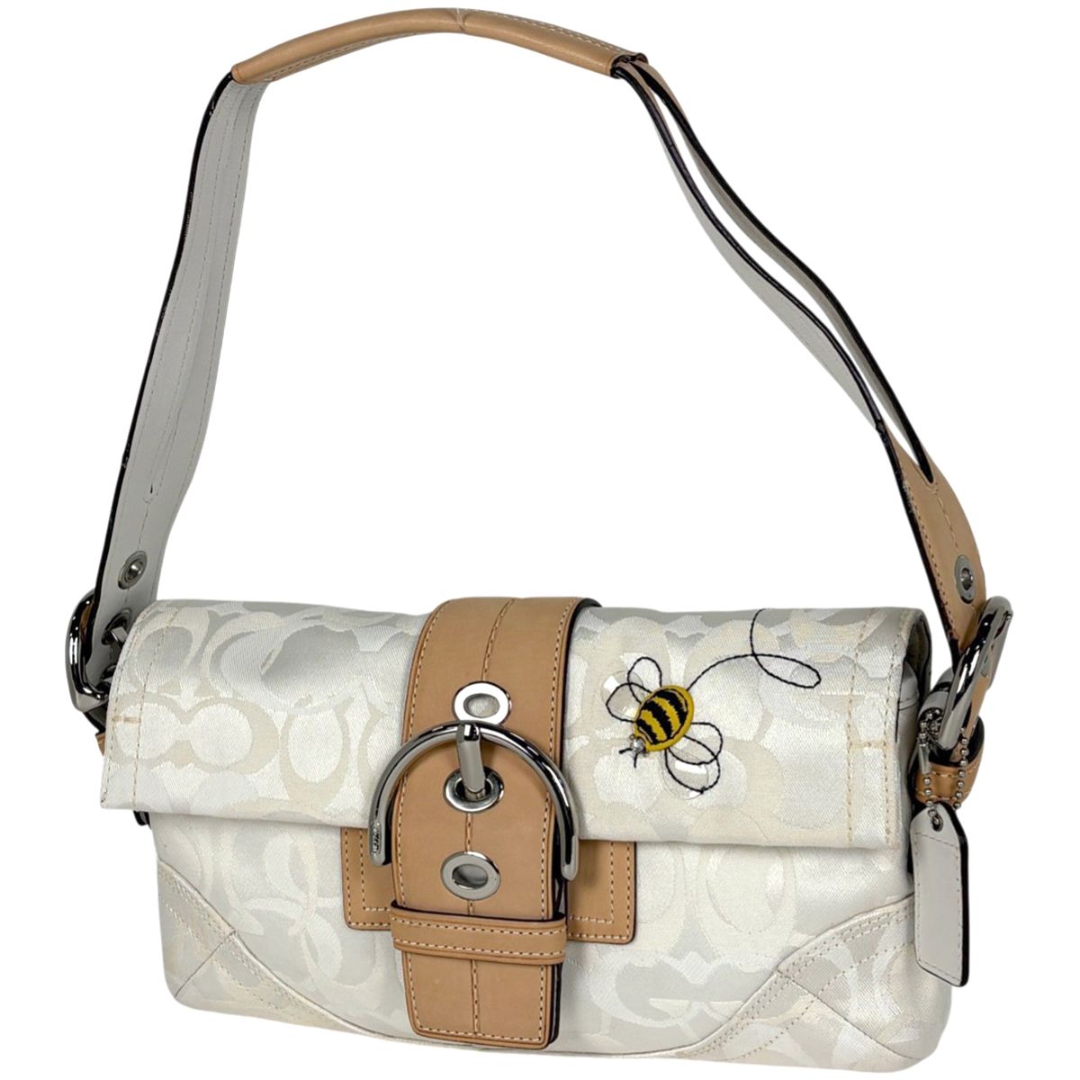 コーチ COACH シグネチャー ショルダーバッグ ビー 蜂モチーフ 