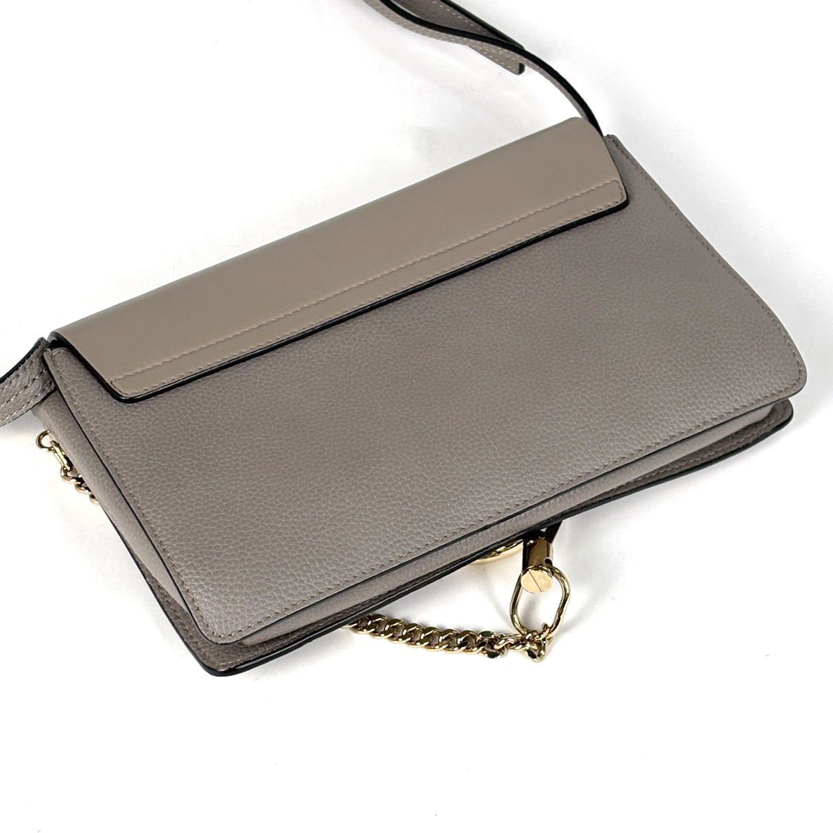 クロエ Chloe フェイ ショルダーバッグ ロゴ レザー グレージュ 
