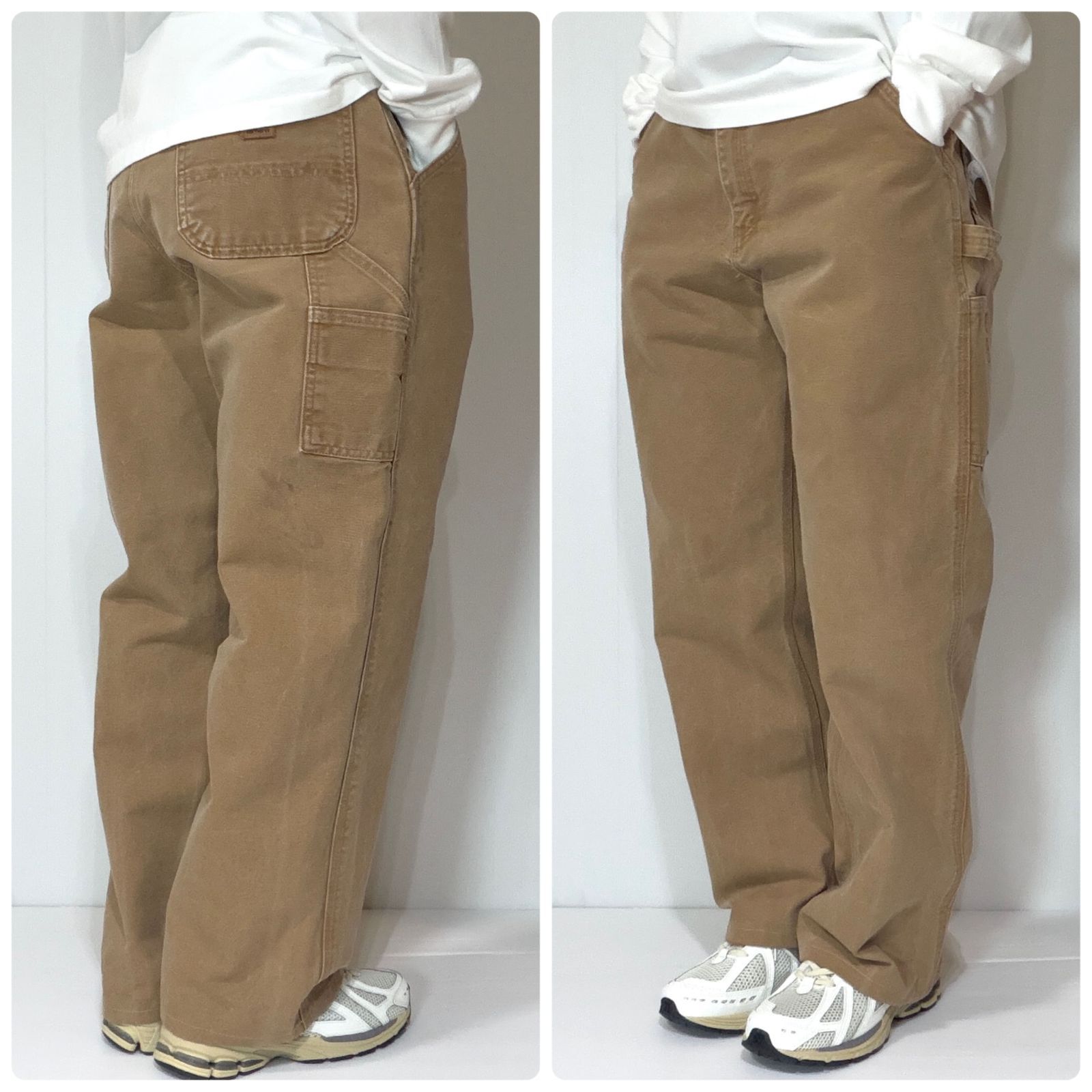 良サイズ 00s USA製 Carhartt カーハート ヘビーダック シングルニー