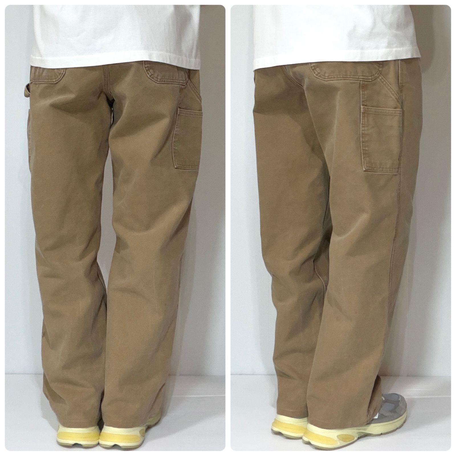 良サイズ 00s USA製 Carhartt カーハート ヘビーダック シングルニー 