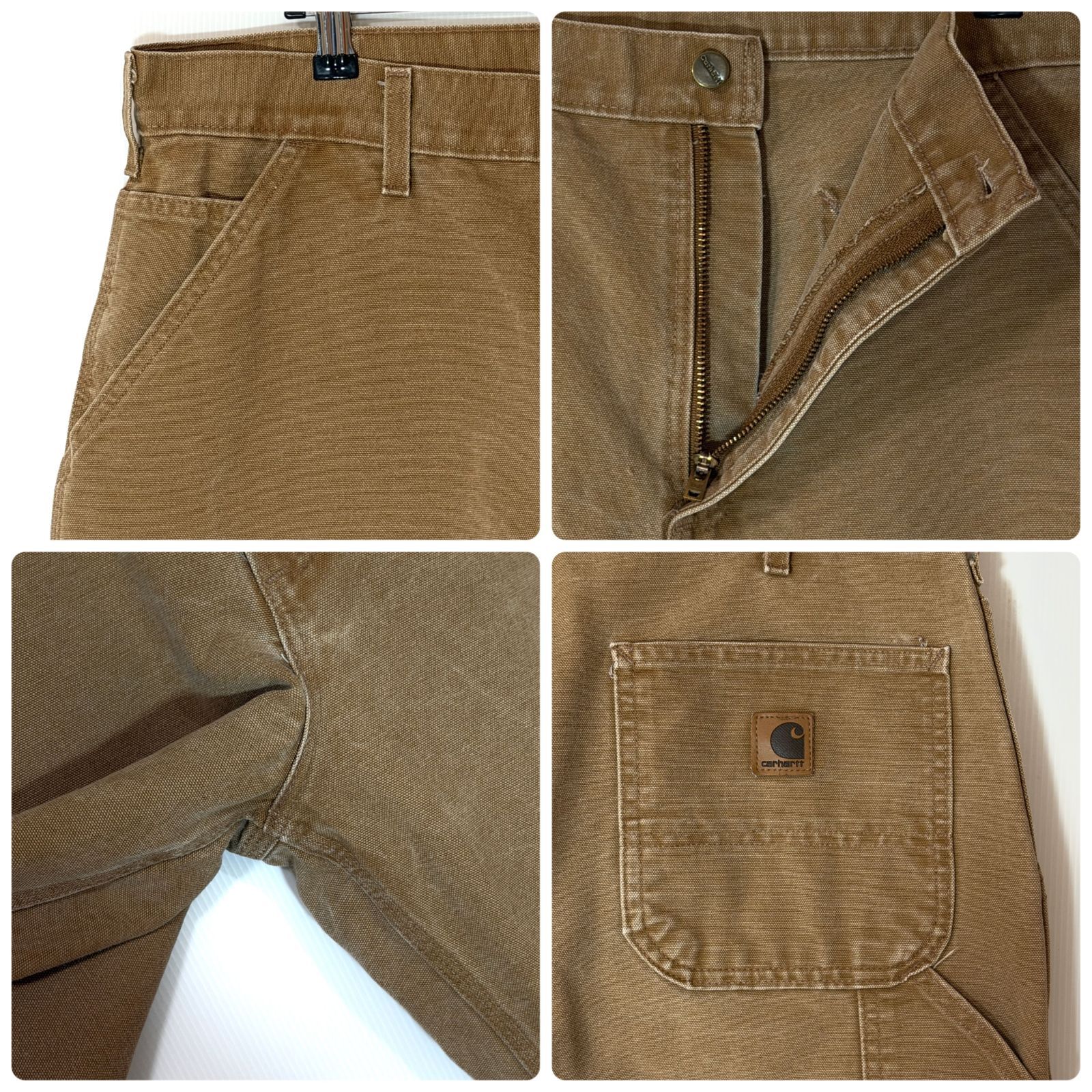 良サイズ 00s USA製 Carhartt カーハート ヘビーダック シングルニー