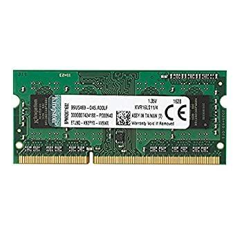 【】「未使用品」キングストン Kingston ノートPC用メモリ DDR3L 1600 (PC3L-12800) 4GB CL11 1.35V Non-ECC SO-DIMM 204pin KVR16LS11/4 永久保証