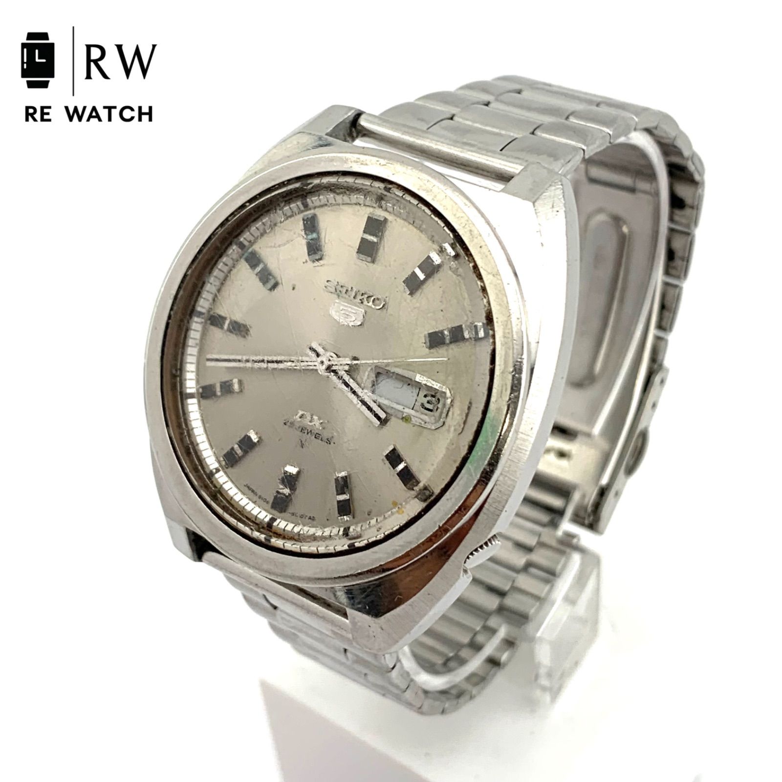 中古】Seiko 6106-8180 自動巻き腕時計 シルバー - メルカリ