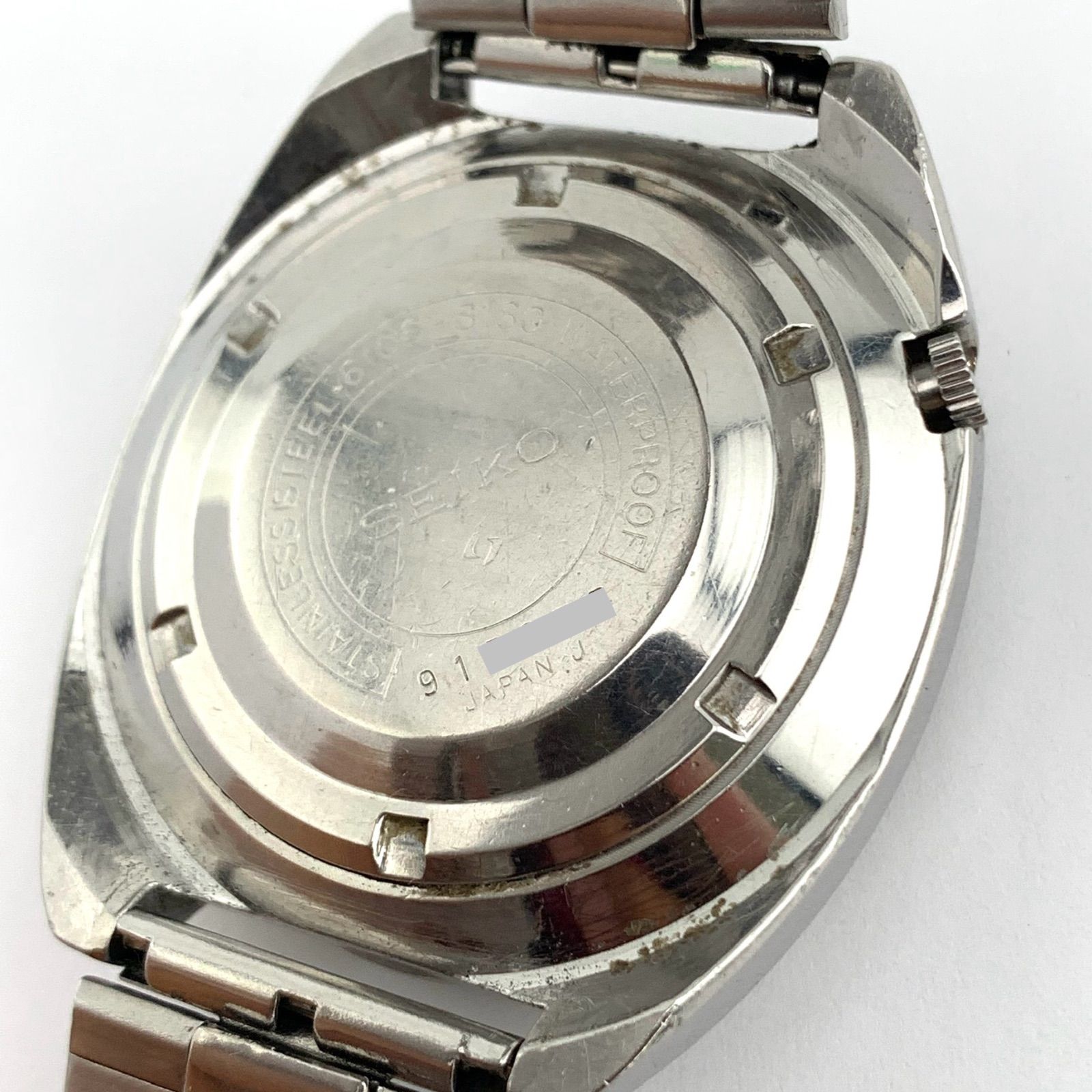 中古】Seiko 6106-8180 自動巻き腕時計 シルバー - メルカリ