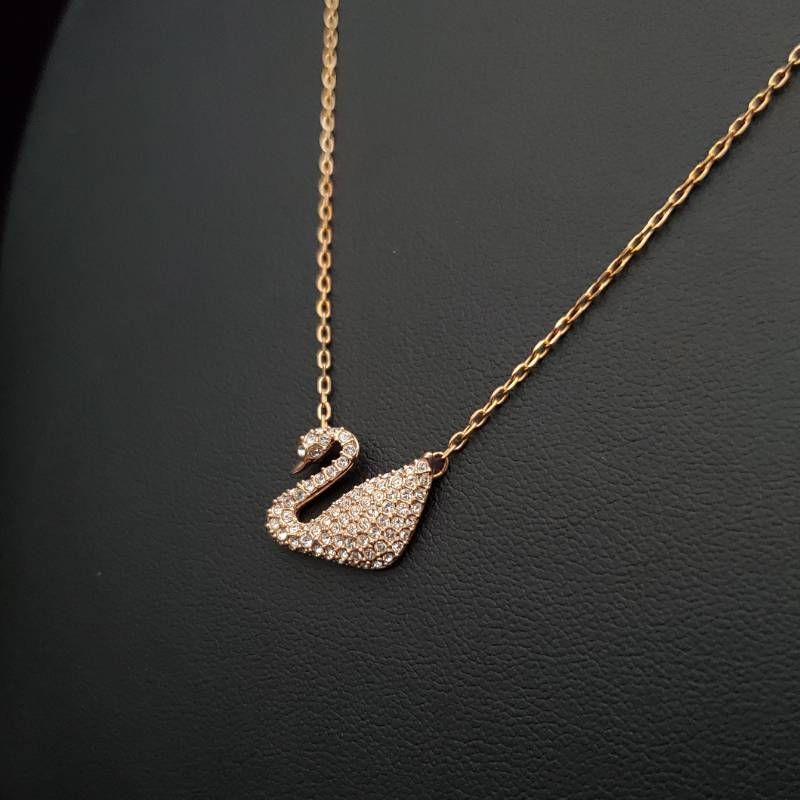 美品 SWAROVSKI スワロフスキー スワン ネックレス 楽天市場 