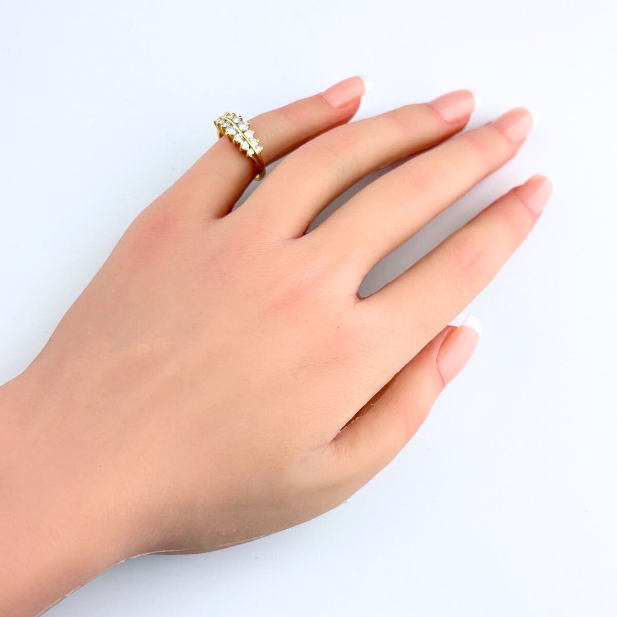 ミキモト MIKIMOTO メレダイヤ デザインリング プラチナ 指輪 リング 8
