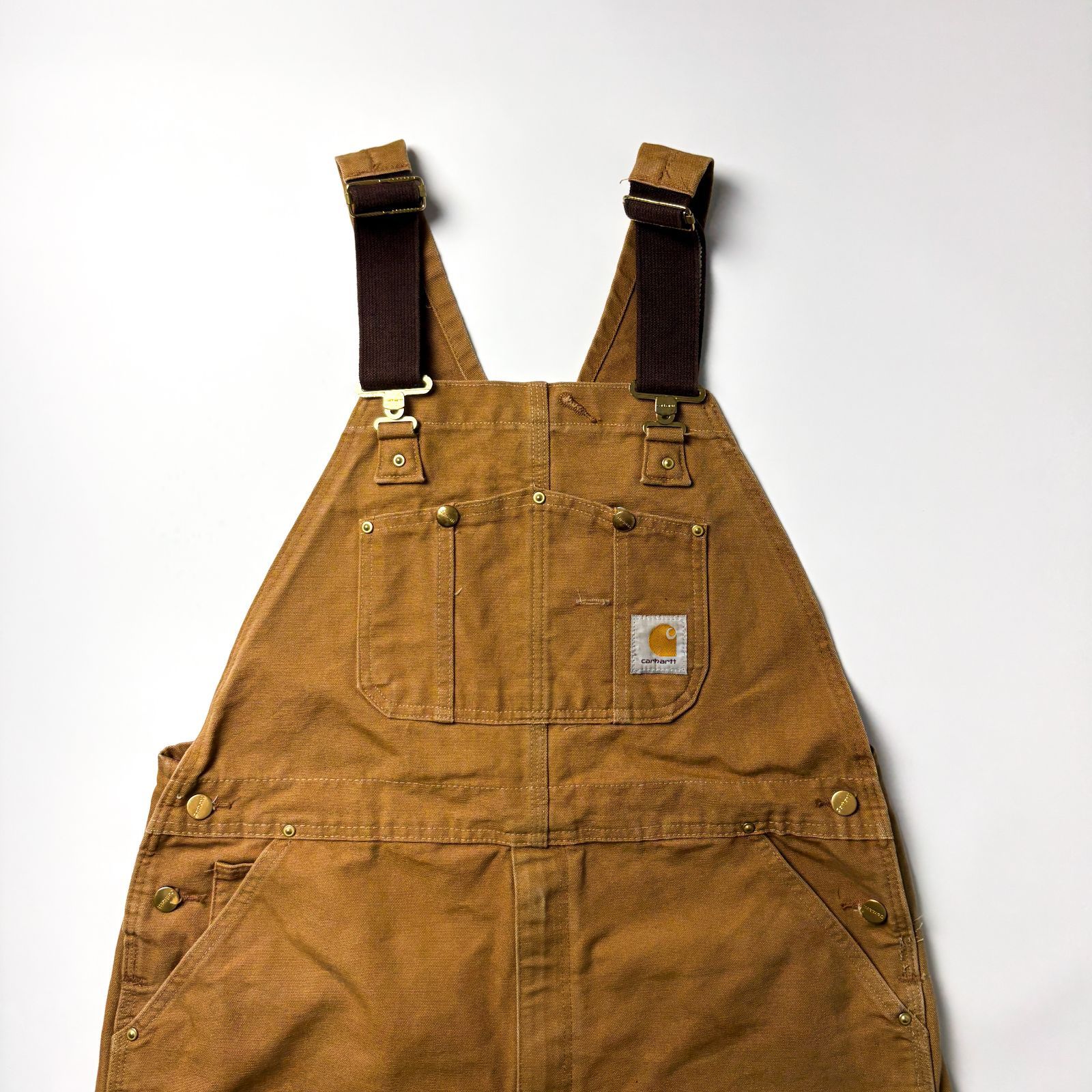 Carhartt カーハート オーバーオール ブラウン W40 L28 茶 サロペット