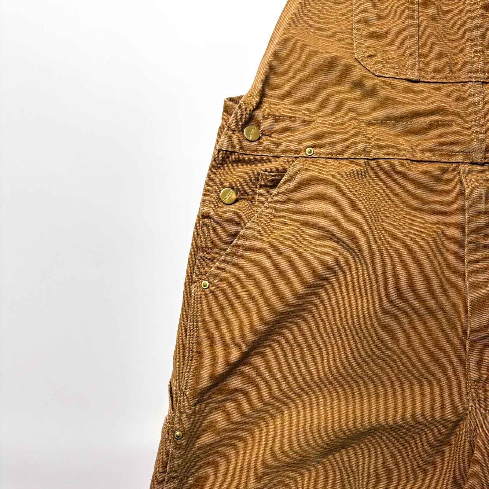 Carhartt カーハート オーバーオール ブラウン W40 L28 茶 サロペット