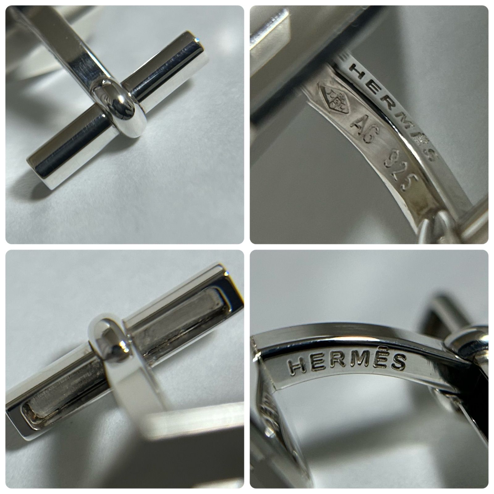 エルメス ロゴ キューブ カフリンクス カフス シルバー メンズ SV925 エルメス カフス カフリンクス Hキューブ AG925 HERMES - メルカリ