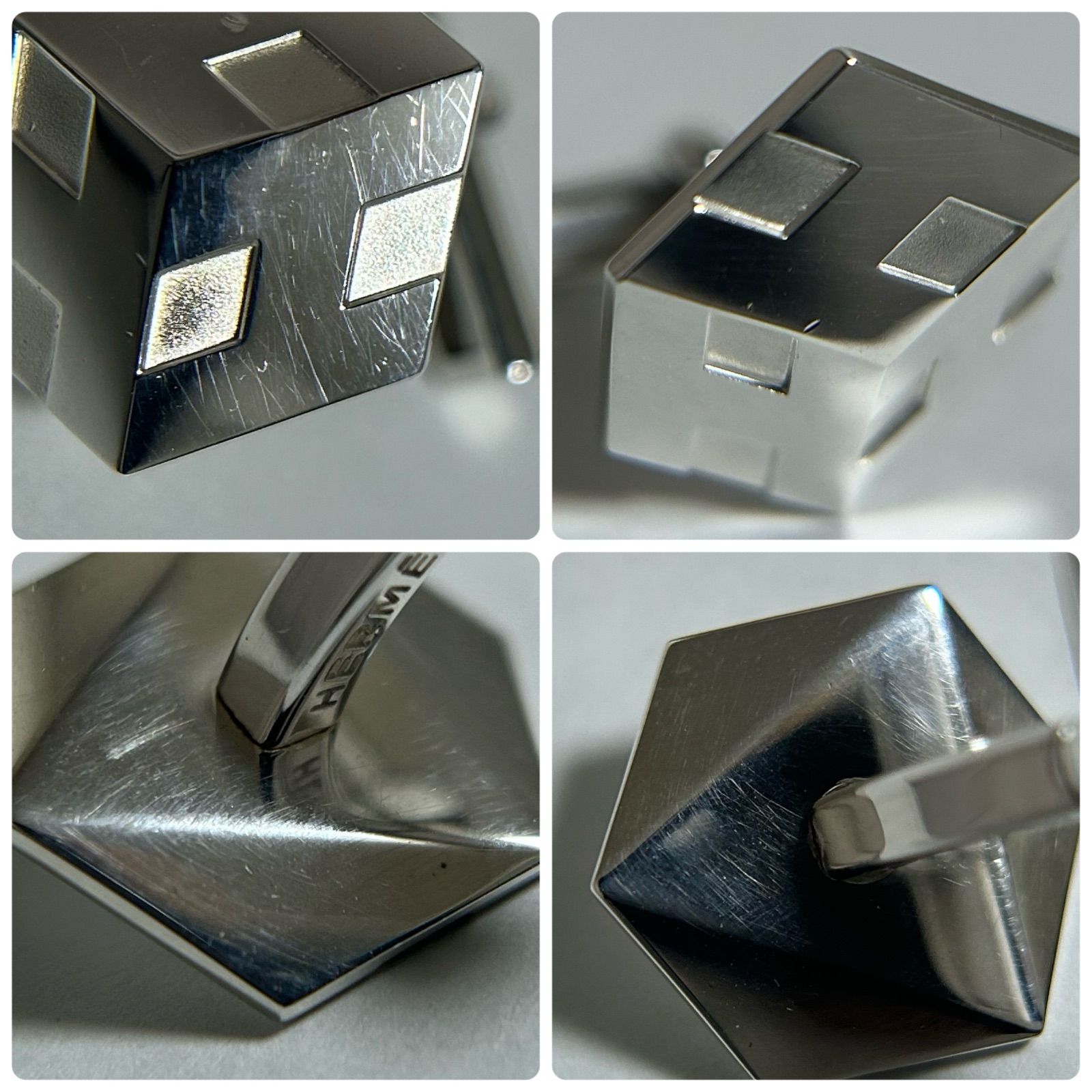 エルメス カフス カフリンクス Hキューブ AG925 HERMES - メルカリ