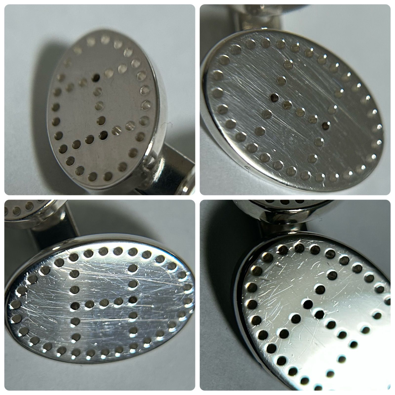 エルメス エクリプス エブリン カフス カフリンクス Silver 925